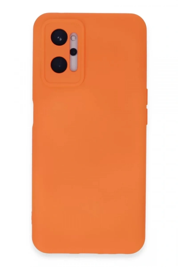 Realme 9i 4G Kılıf Nano içi Kadife Silikon - Turuncu
