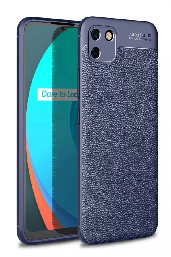 Realme C11 2021 Kılıf Auto Focus Kapak - Lacivert