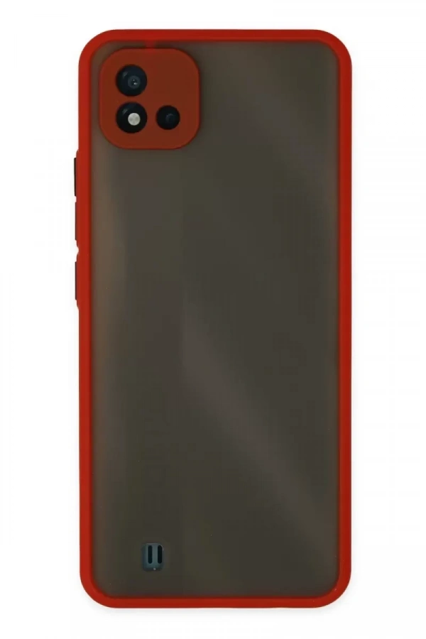 Realme C11 2021 Kılıf Montreal Silikon Kapak - Kırmızı