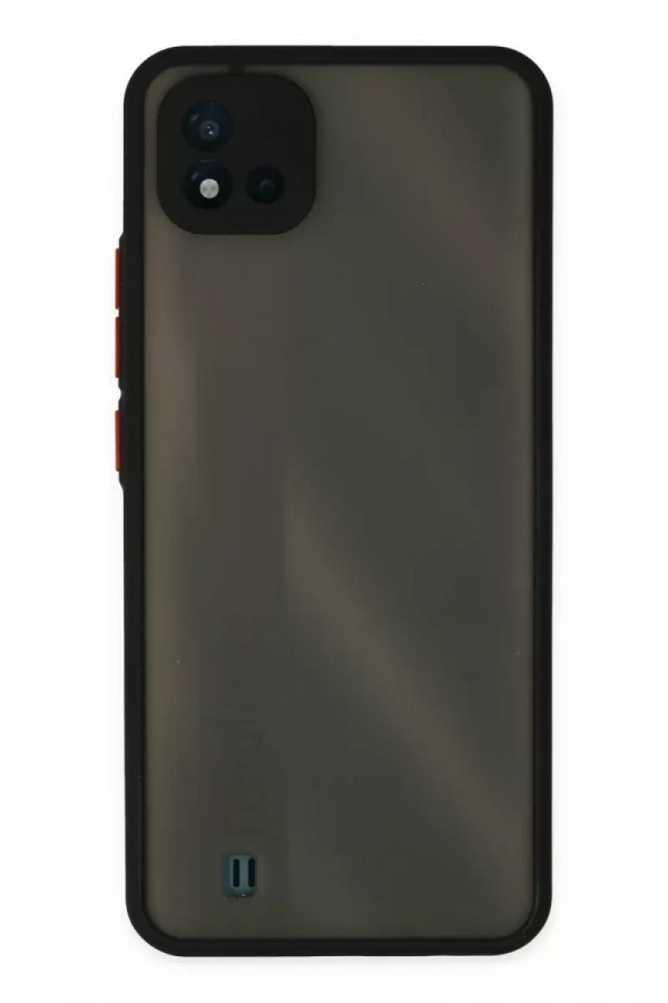 Realme C11 2021 Kılıf Montreal Silikon Kapak - Siyah