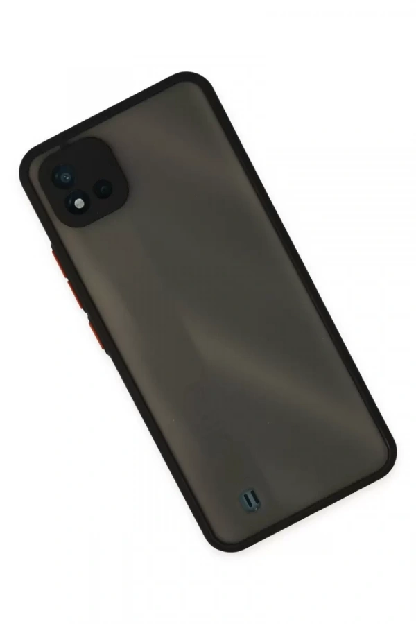 Realme C11 2021 Kılıf Montreal Silikon Kapak - Siyah