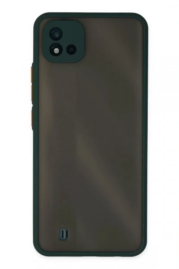 Realme C11 2021 Kılıf Montreal Silikon Kapak - Yeşil