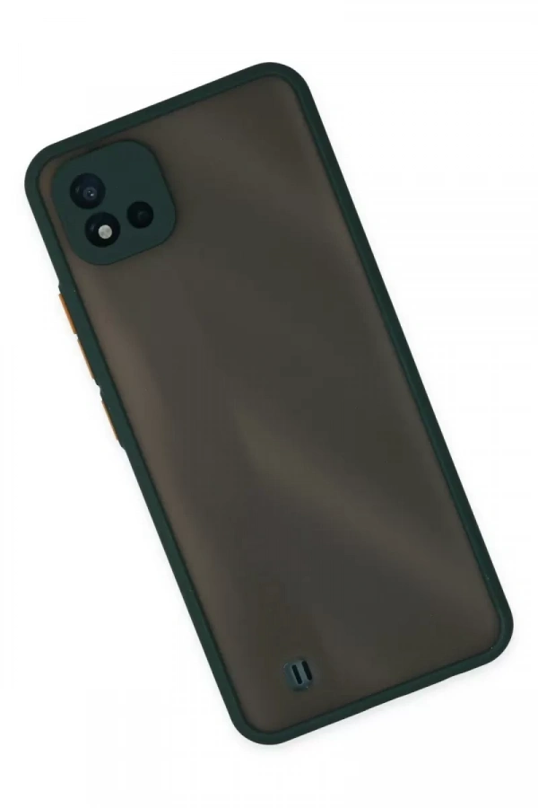 Realme C11 2021 Kılıf Montreal Silikon Kapak - Yeşil