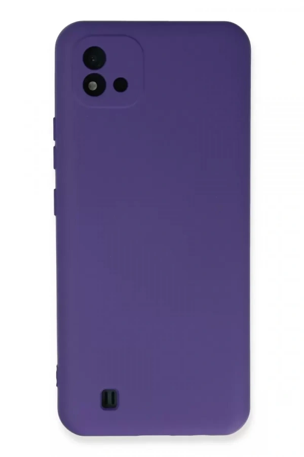 Realme C11 2021 Kılıf Nano içi Kadife Silikon - Mor