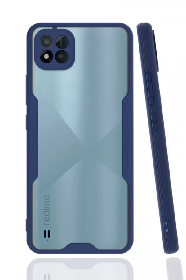 Realme C11 2021 Kılıf Platin Silikon - Lacivert