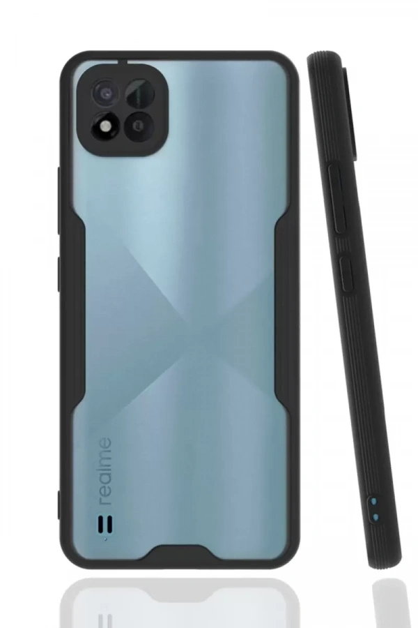 Realme C11 2021 Kılıf Platin Silikon - Siyah