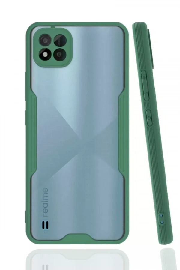 Realme C11 2021 Kılıf Platin Silikon - Yeşil