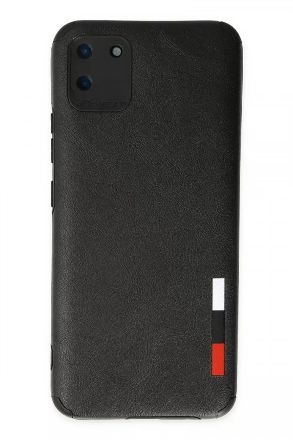 Realme C11 Kılıf Loop Deri Silikon - Siyah
