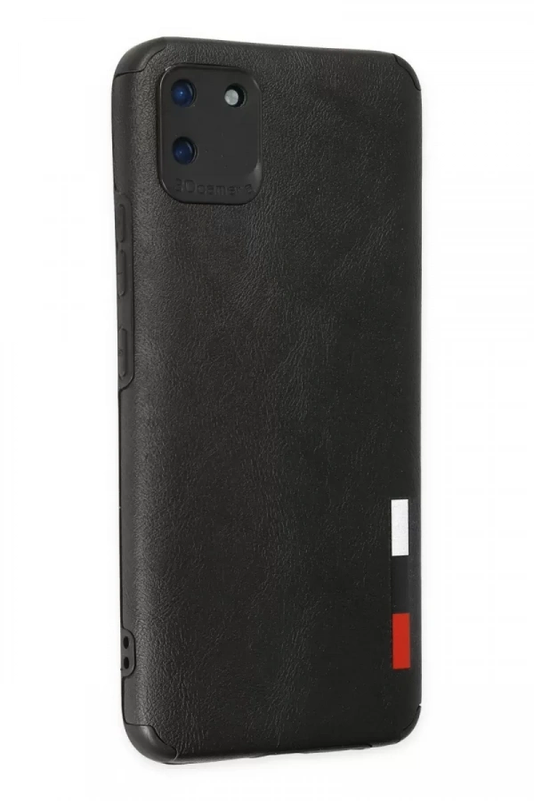 Realme C11 Kılıf Loop Deri Silikon - Siyah