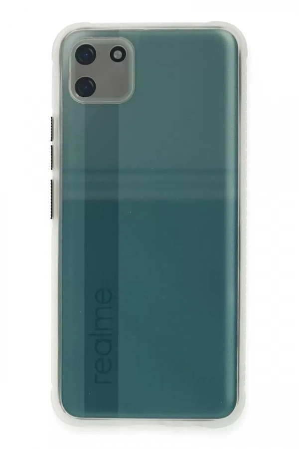 Realme C11 Kılıf Miami Şeffaf Silikon - Şeffaf