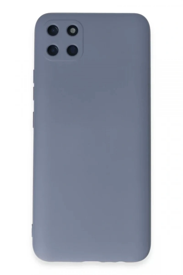 Realme C11 Kılıf Nano içi Kadife Silikon - Gri