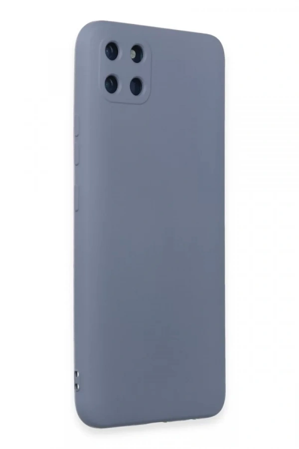 Realme C11 Kılıf Nano içi Kadife Silikon - Gri