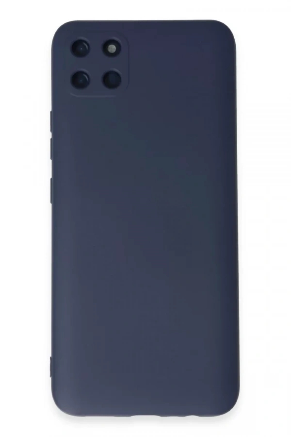 Realme C11 Kılıf Nano içi Kadife Silikon - Lacivert