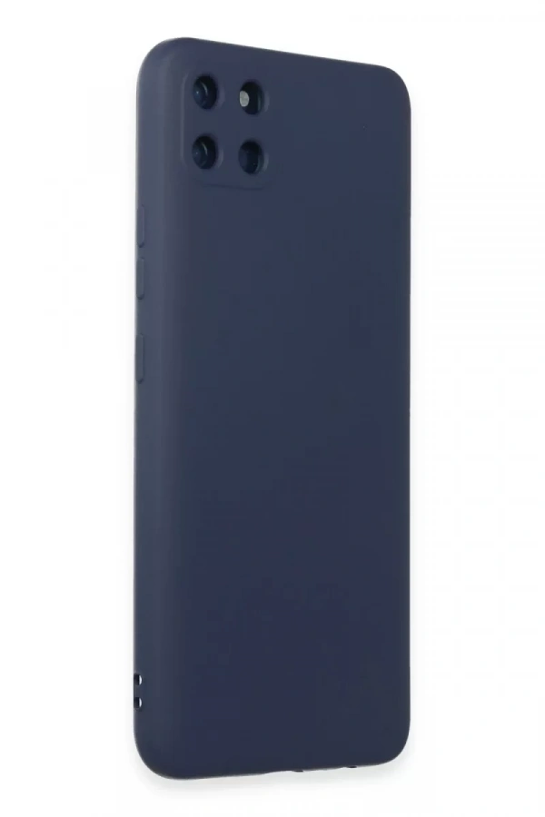 Realme C11 Kılıf Nano içi Kadife Silikon - Lacivert