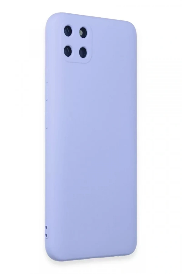 Realme C11 Kılıf Nano içi Kadife Silikon - Lila
