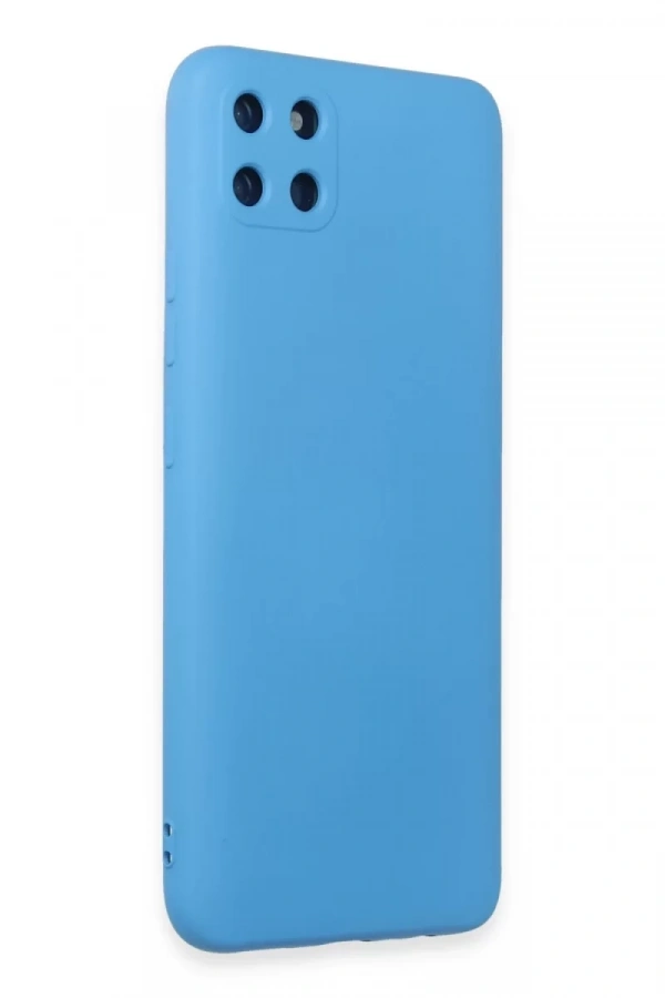 Realme C11 Kılıf Nano içi Kadife Silikon - Mavi