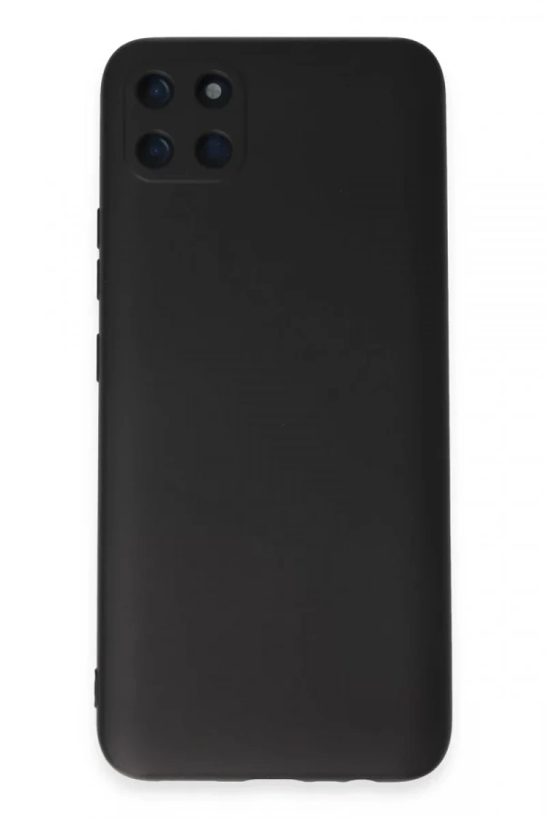 Realme C11 Kılıf Nano içi Kadife Silikon - Siyah