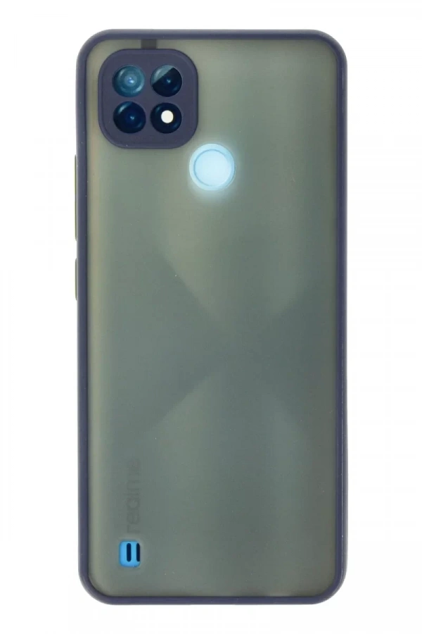 Realme C21 Kılıf Montreal Silikon Kapak - Lacivert