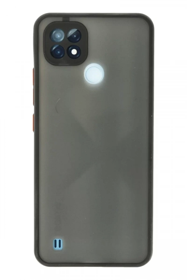 Realme C21 Kılıf Montreal Silikon Kapak - Siyah