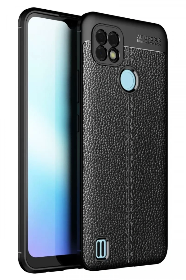 Realme C25 Kılıf Auto Focus Kapak - Siyah
