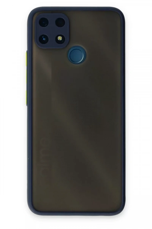 Realme C25 Kılıf Montreal Silikon Kapak - Lacivert