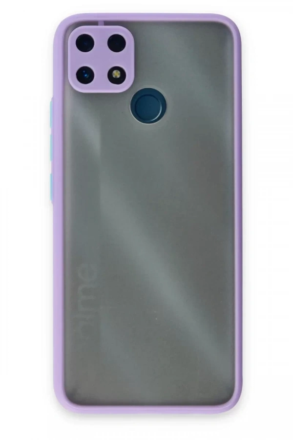 Realme C25 Kılıf Montreal Silikon Kapak - Mor