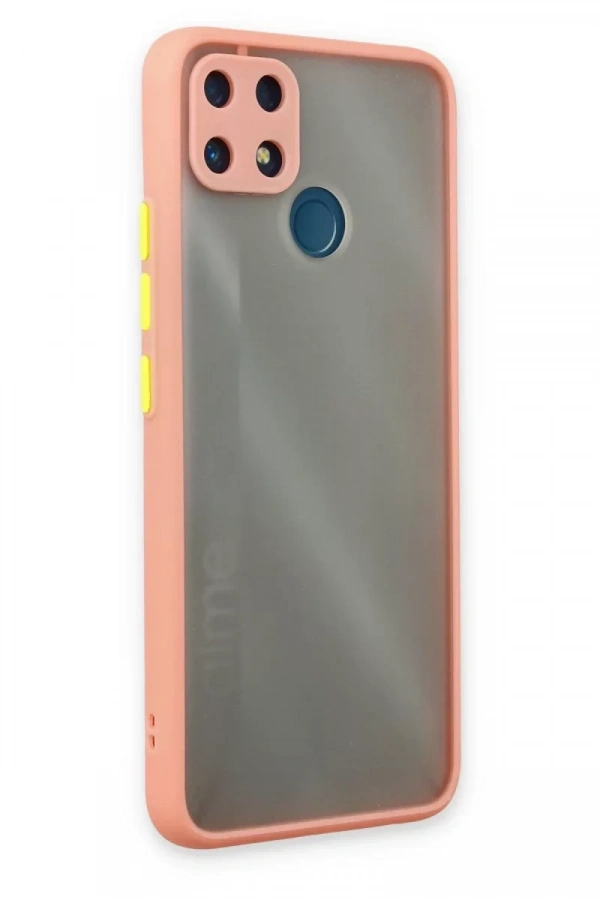 Realme C25 Kılıf Montreal Silikon Kapak - Pembe