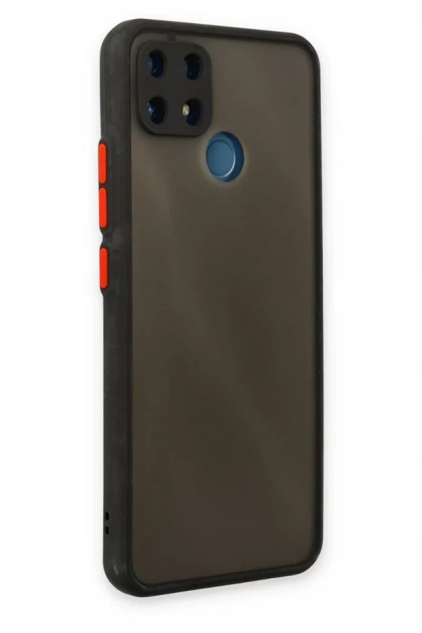 Realme C25 Kılıf Montreal Silikon Kapak - Siyah