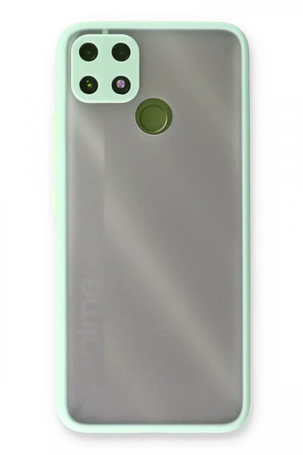 Realme C25 Kılıf Montreal Silikon Kapak - Turkuaz