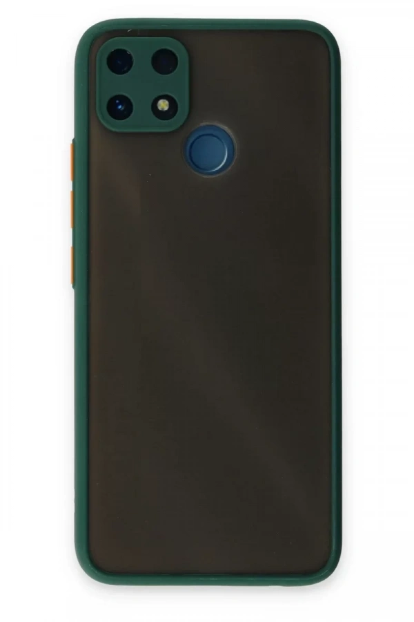 Realme C25 Kılıf Montreal Silikon Kapak - Yeşil