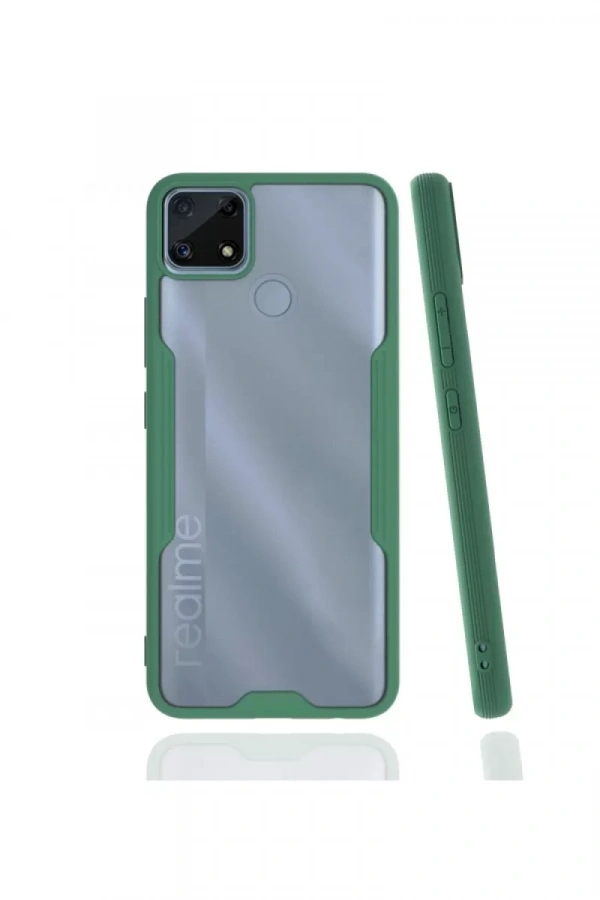 Realme C25 Kılıf Platin Silikon - Yeşil