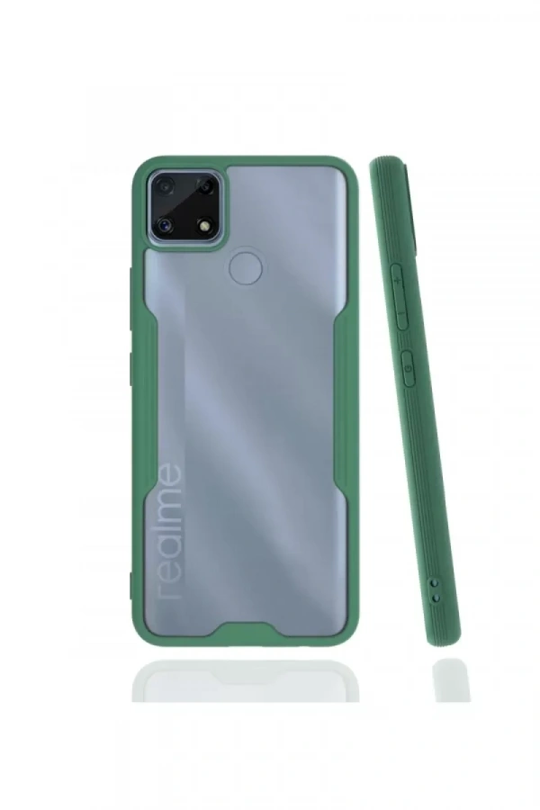 Realme C25 Kılıf Platin Silikon - Yeşil
