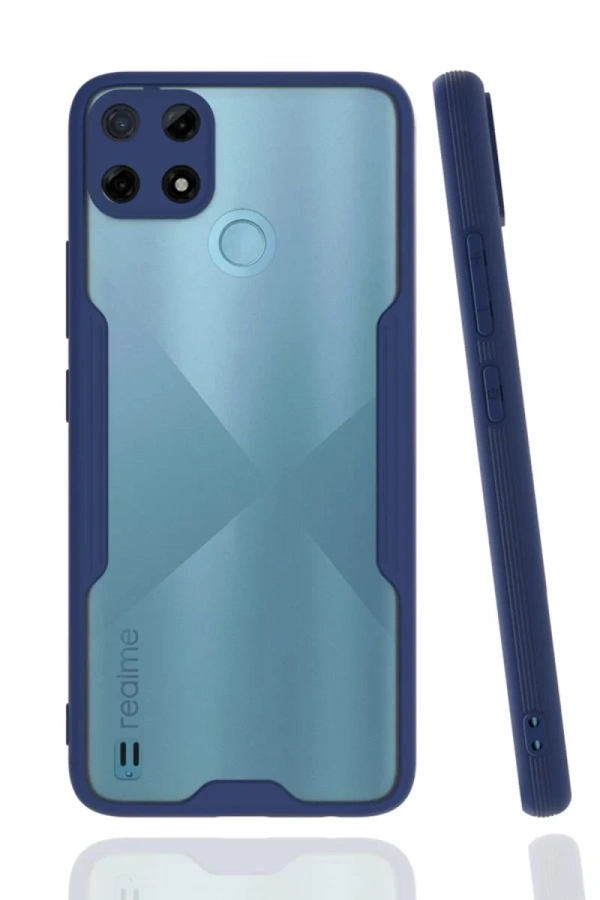 Realme C25Y Kılıf Platin Silikon - Lacivert