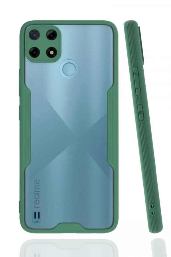 Realme C25Y Kılıf Platin Silikon - Yeşil
