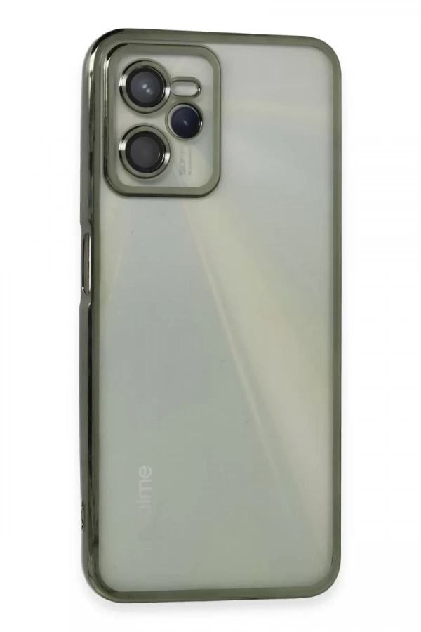 Realme C35 Kılıf Lensli Silikon - Yeşil