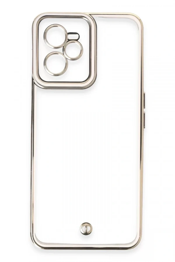 Realme C35 Kılıf Liva Lens Silikon - Beyaz