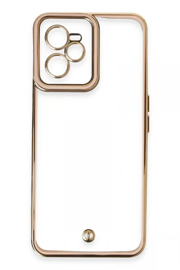 Realme C35 Kılıf Liva Lens Silikon - Pudra