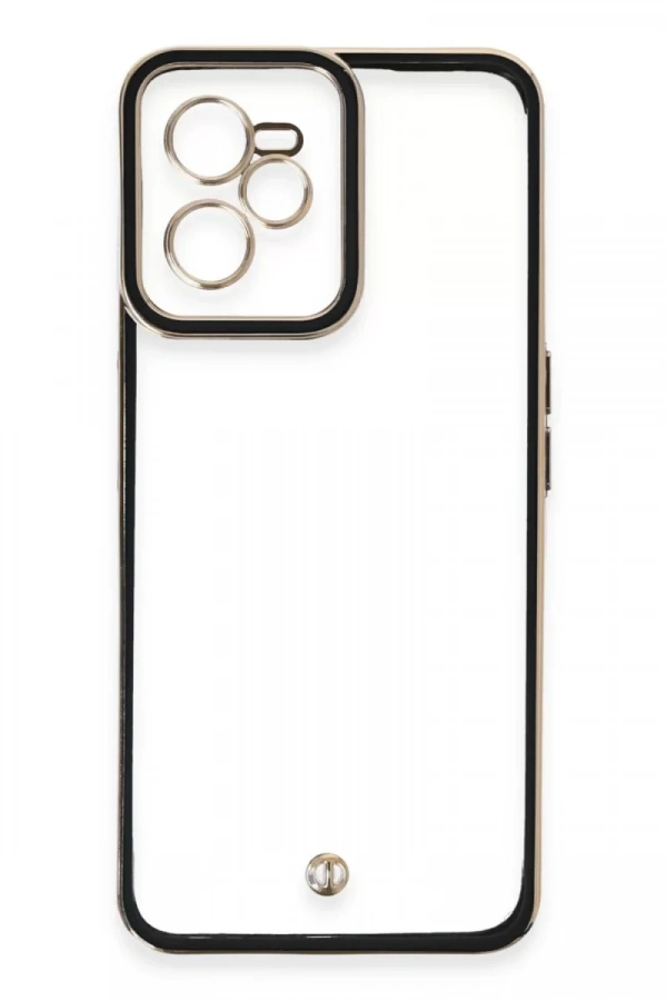 Realme C35 Kılıf Liva Lens Silikon - Siyah