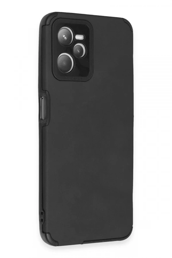 Realme C35 Kılıf Loop Deri Silikon - Siyah