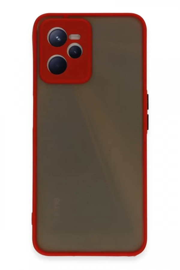 Realme C35 Kılıf Montreal Silikon Kapak - Kırmızı