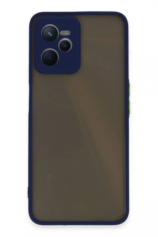 Realme C35 Kılıf Montreal Silikon Kapak - Lacivert
