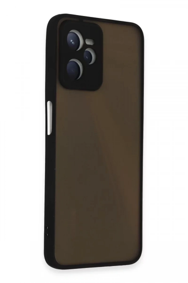 Realme C35 Kılıf Montreal Silikon Kapak - Siyah