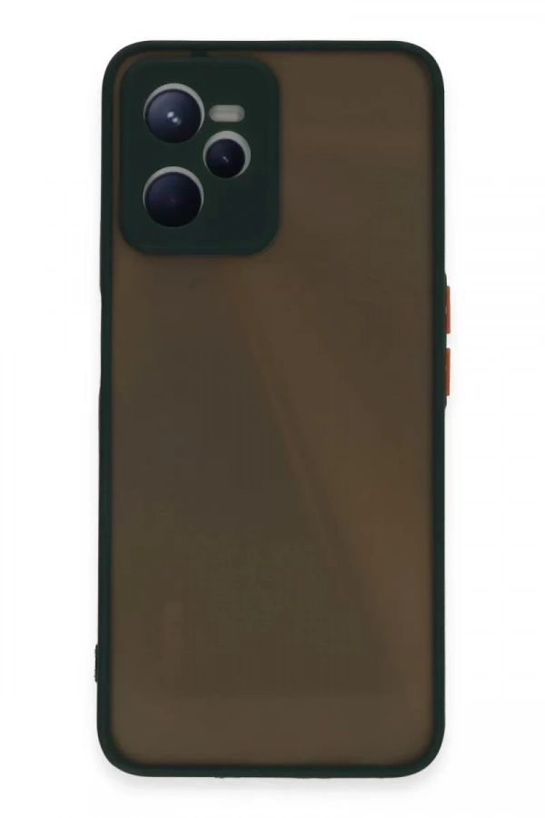 Realme C35 Kılıf Montreal Silikon Kapak - Yeşil