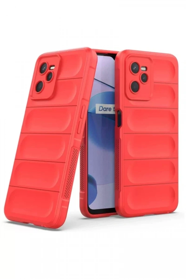Realme C35 Kılıf Optimum Silikon - Kırmızı
