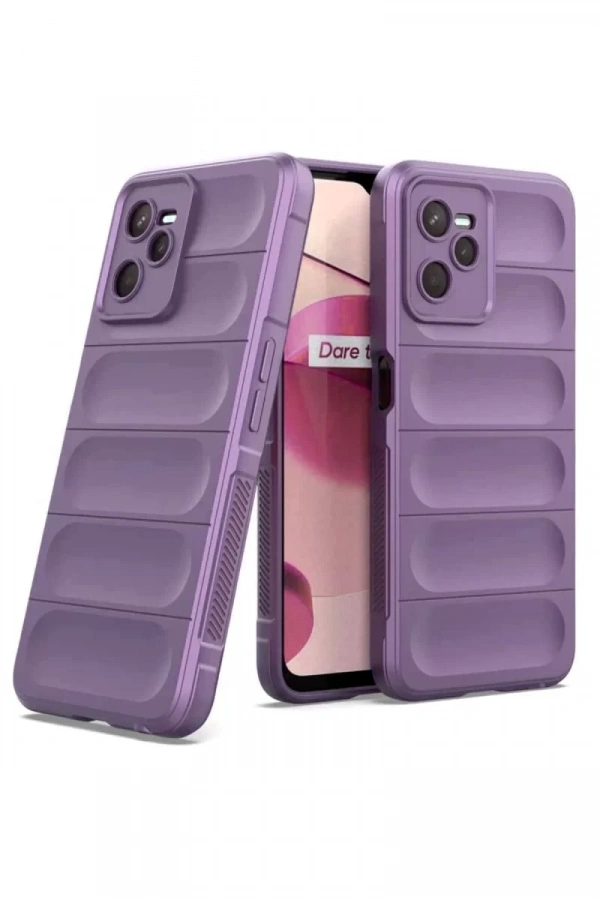 Realme C35 Kılıf Optimum Silikon - Mor
