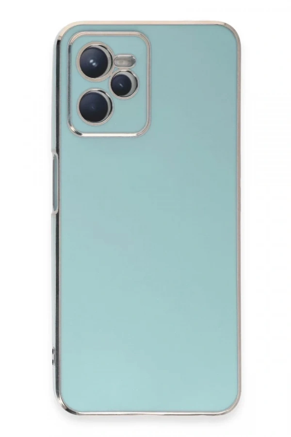 Realme C35 Kılıf Volet Silikon - Açık Yeşil