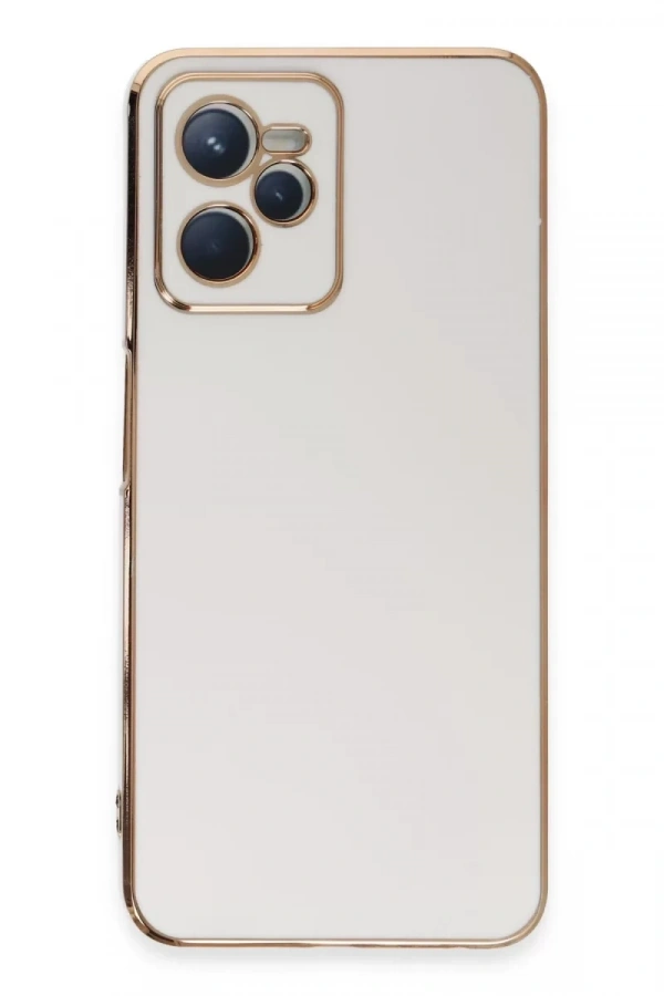 Realme C35 Kılıf Volet Silikon - Beyaz