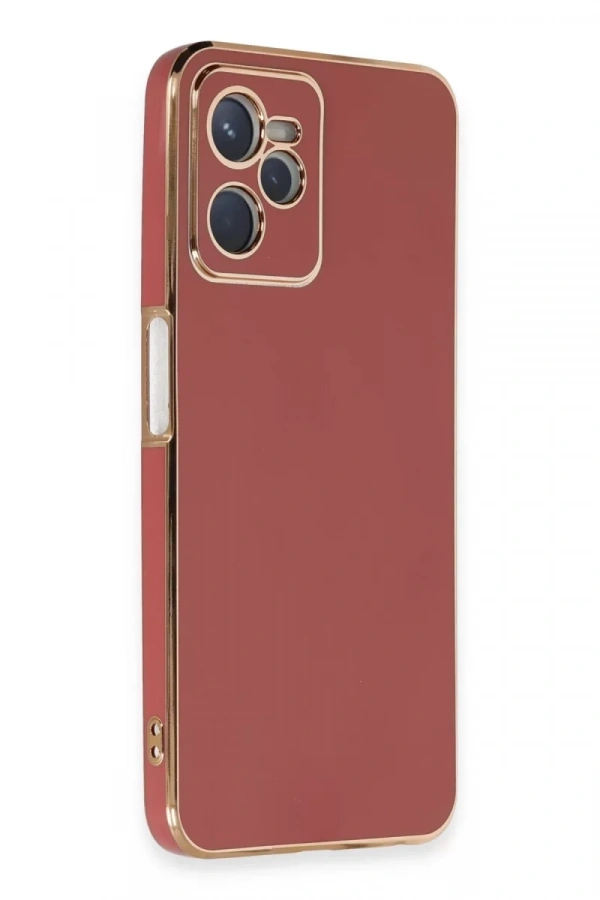 Realme C35 Kılıf Volet Silikon - Kırmızı