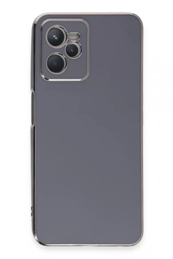 Realme C35 Kılıf Volet Silikon - Mavi