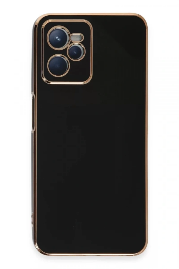 Realme C35 Kılıf Volet Silikon - Siyah